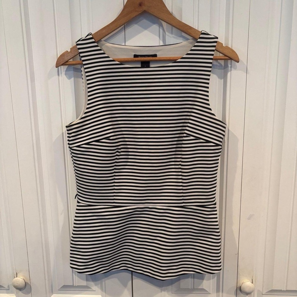 White House Black Market Striped Sleeveless Tank